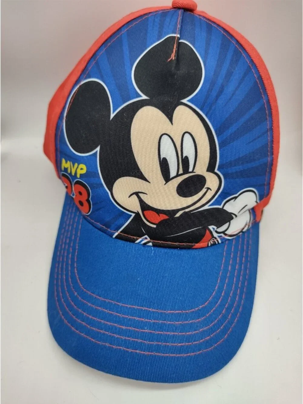 Disney Mickey Mouse  Shoes Light Up Sneakers Boys Size 7 Hat Fun Glasses Book